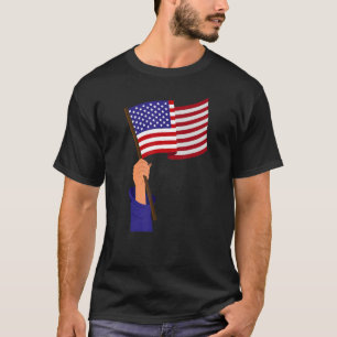 Patriotismus unter amerikanischer Flagge am 4. Jul T-Shirt