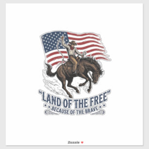 Patriots Cowboy Land Der Freien Westen Hemd De Aufkleber