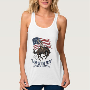 Patriots Cowboy Land Der Freien Westen Hemd De Tank Top