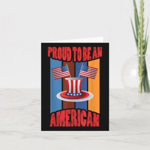 Patriots Proud American Memorial Day Usa Flag Karte
