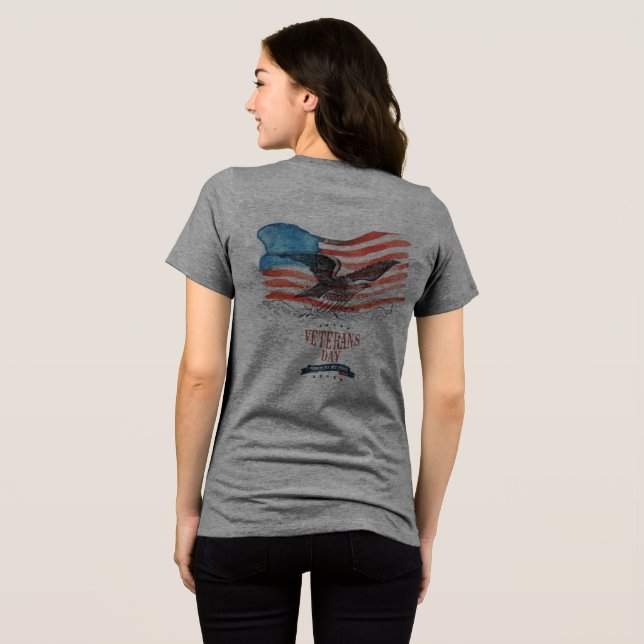 Patriots remembered grey Tri-Blend shirt (Rückseite voll)