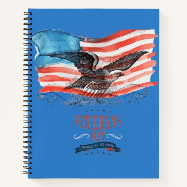 Patriots remembered medium blue notizbuch (Vorderseite)