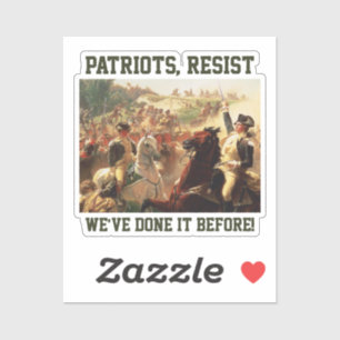 Patriots widersetzt Angriffe auf die Demokratie Aufkleber