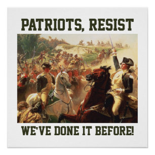 Patriots widersetzt Angriffe auf die Demokratie Poster