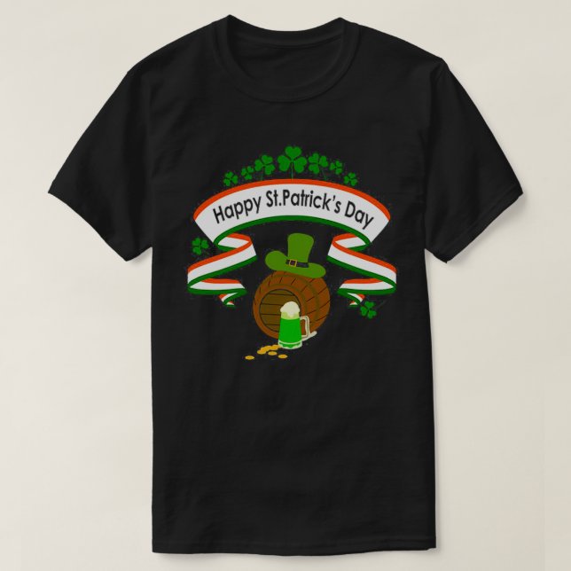 Patriziertagsgetränk T-Shirt (Design vorne)