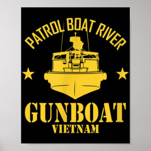 Patrol Boat River Pbr Gunboat Vietnam Veteran Poster