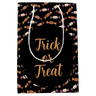 patrón de diseño de dulces de halloween mittlere geschenktüte