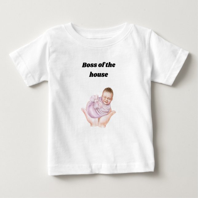 👑 patron de la maison - Funny Baby T-shirt (Devant)