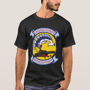 Patron Forty Laging Handa Marlin Marine-Emblem T-Shirt