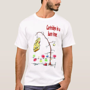 Patrone in einem bloßen Baum T-Shirt
