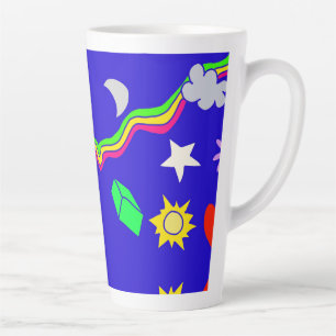 Patronenblaue Aluminiumwasserflasche Milchtasse