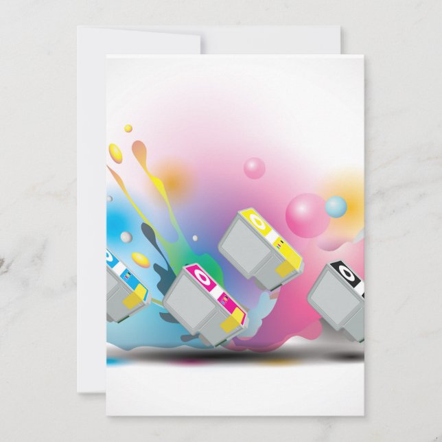 Patronenfarbe Einladung (Vorderseite)