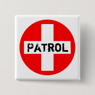Patrouille - Knopf Button