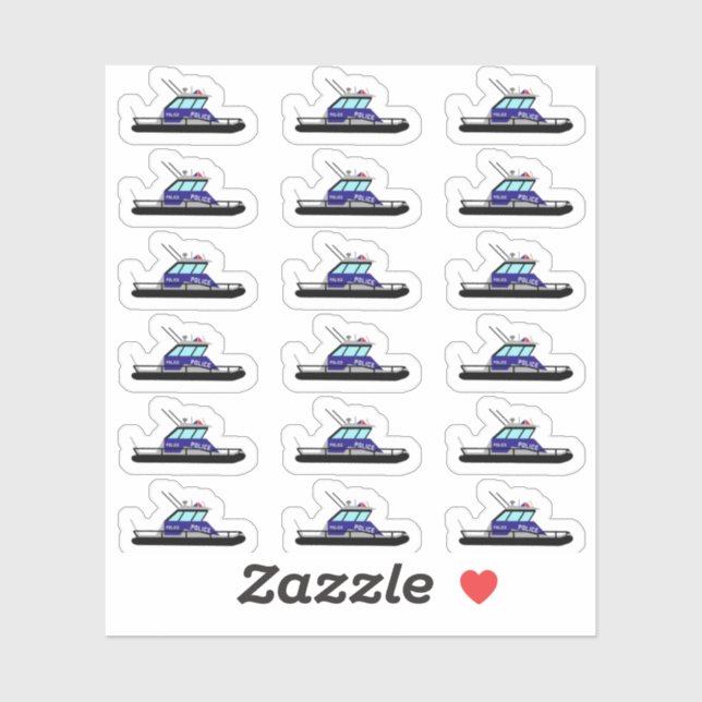 Patrouillenboot Aufkleber (Blatt)