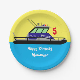 Patrouillenboot Pappteller