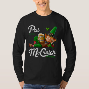 Pats Mccrotch Irischer Pub Leprechaun St. Patricks T-Shirt