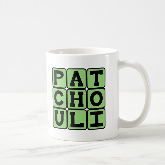 Patschulipflanze, Hippie-Öl Kaffeetasse