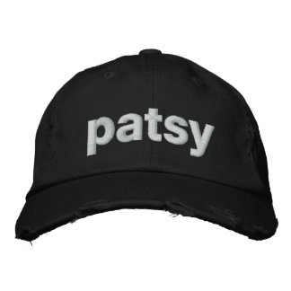patsy bestickte kappe
