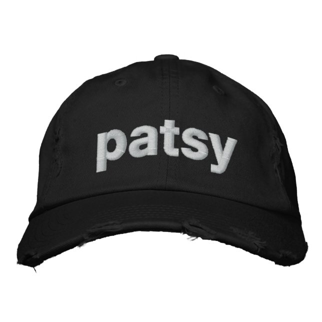patsy bestickte kappe (Vorderseite)