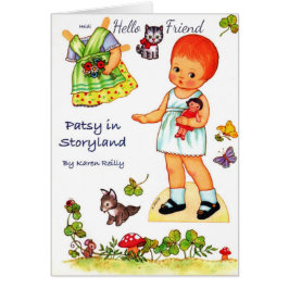 Patsy dans Storyland Papier Poupée découpée carte