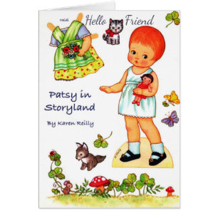 Patsy dans Storyland Papier Poupée découpée carte