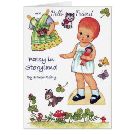 Patsy dans Storyland Papier Poupée découpée carte