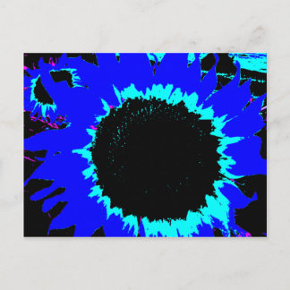 Patsy und Mandy Blue Sunflower Postcard Postkarte