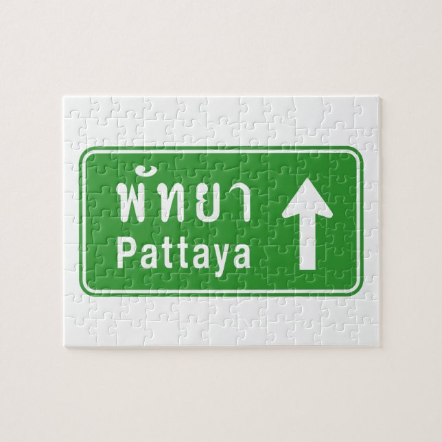 Pattaya Ahead ⚠ Thai Highway Traffic ⚠ (Horizontal)