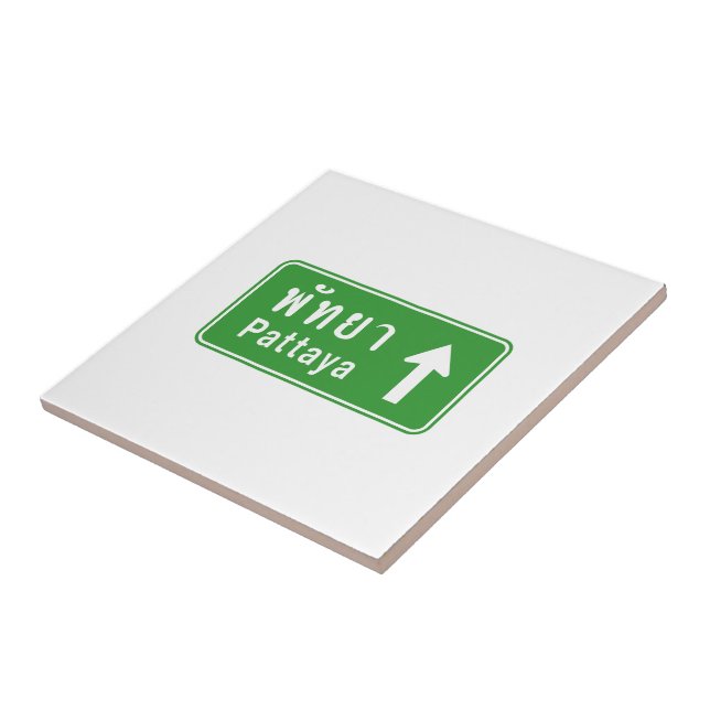 Pattaya Ahead ⚠ Thai Highway Traffic ⚠ Fliese (Seite)