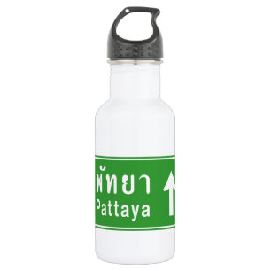 Pattaya Ahead ⚠ Thai Highway Traffic ⚠ Trinkflasche