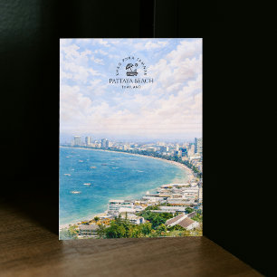 Pattaya Beach, Khao Phra Tamnak, Thailand   Einfac Postkarte