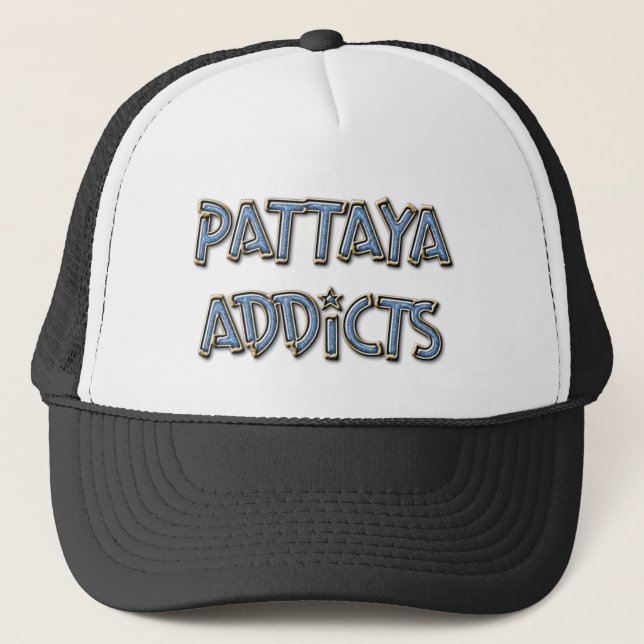 Pattaya-Süchtige 3 Truckerkappe (Vorderseite)