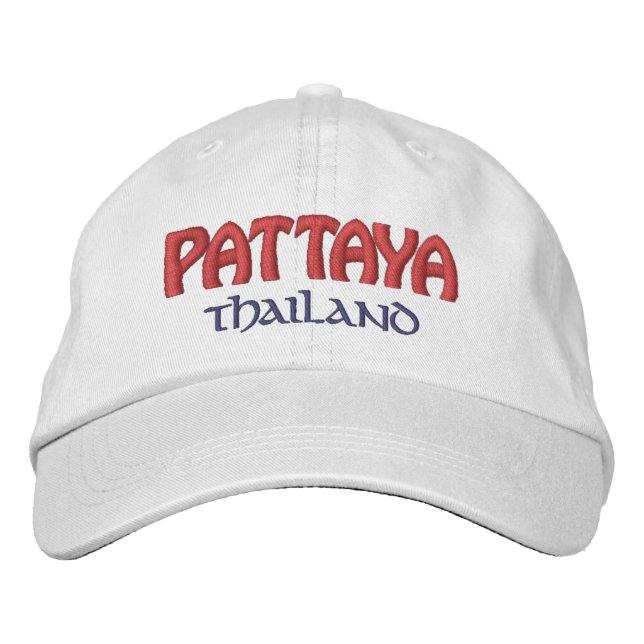 Pattaya, Thailand Bestickte Baseballkappe (Vorderseite)