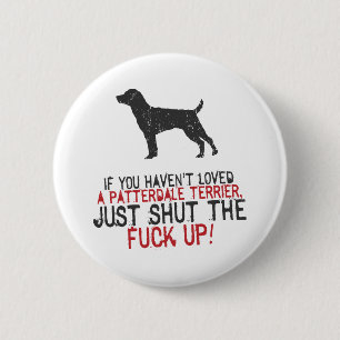 Patterdale Terrier Button
