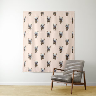 pattern_1_french bulldog_1 L_size tapestes Wandteppich