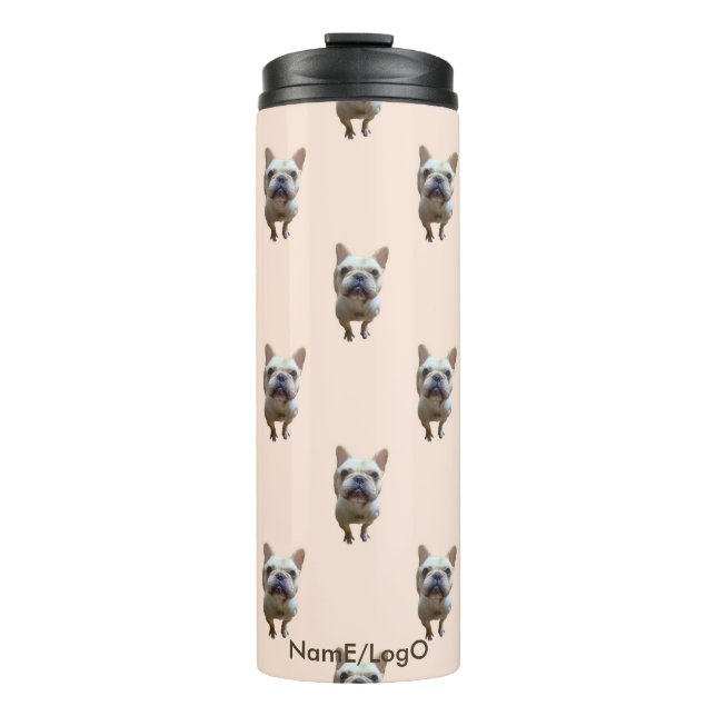 pattern_1_french bulldog_1 thermosbecher (Vorderseite)
