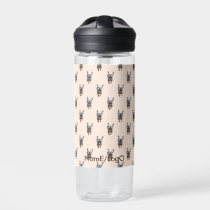 pattern_1_french bulldog_1 trinkflasche