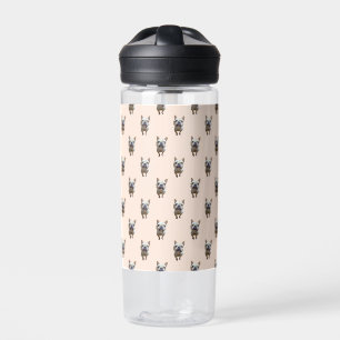 pattern_1_french bulldog_1 trinkflasche