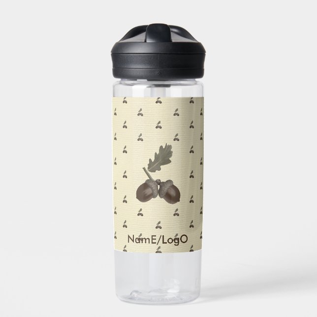 pattern_3_acorn_1 trinkflasche (Vorderseite)