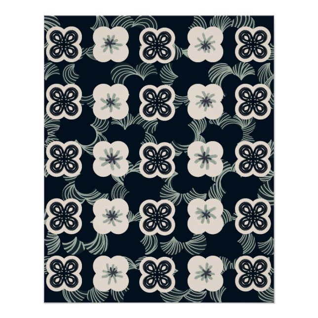 pattern_5_Blume_1 Hochglanzposter Poster (Vorderseite)