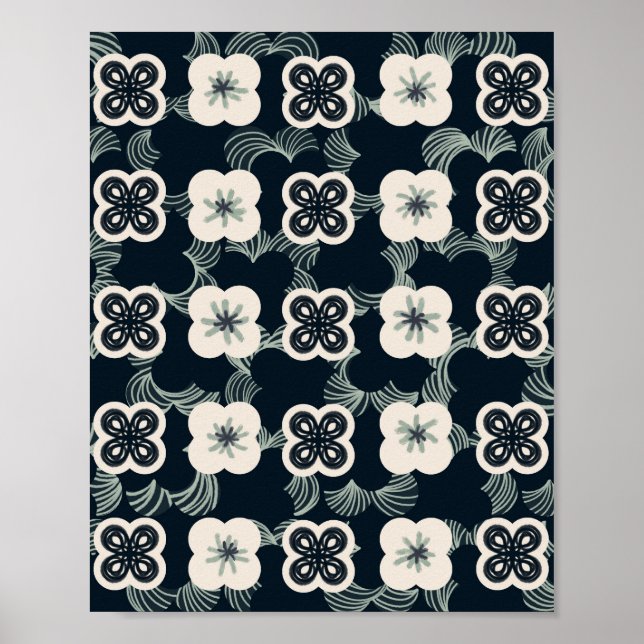 pattern_5_Blume_1 mattes Poster (Vorne)