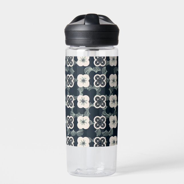 pattern_5_Blume_1 Trinkflasche (Vorderseite)