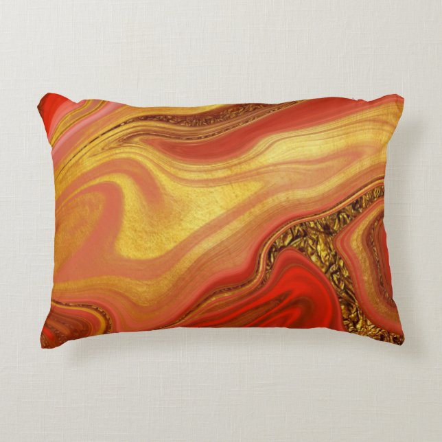 Pattern Abstract Marbled Dekokissen (Vorderseite)