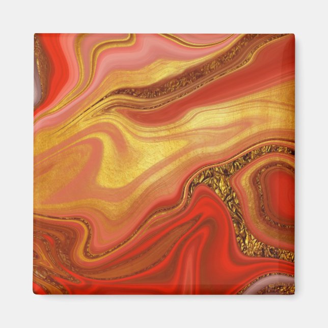 Pattern Abstract Marbled Magnet (Vorne)