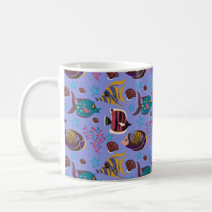 Pattern-Aquatic Ocean Underwater Kaffeetasse