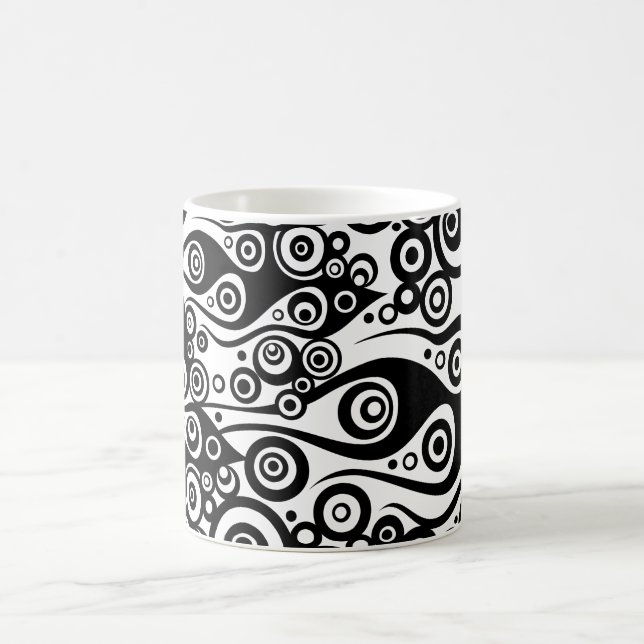 Pattern ARTs - Tattoo Circle Flammen | transparent Kaffeetasse (Mittel)