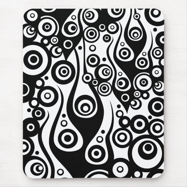 Pattern ARTs - Tattoo Circle Flammen | transparent Mousepad (Vorne)