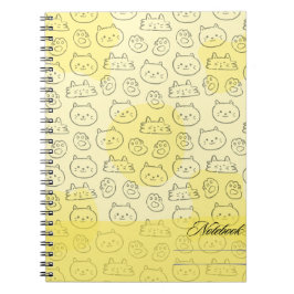 Pattern Cat Notebook Notizblock