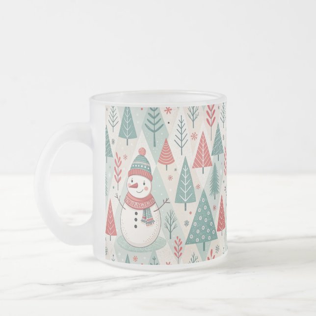 Pattern Christmas Scandinavian Mattglastasse (Links)