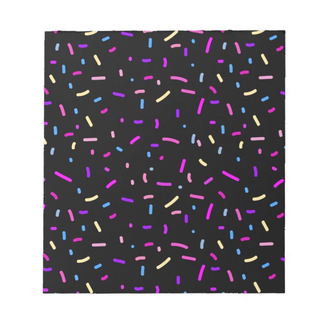 Pattern Colorfull Stilvolles Summer Party Notizblock (Vorderseite)